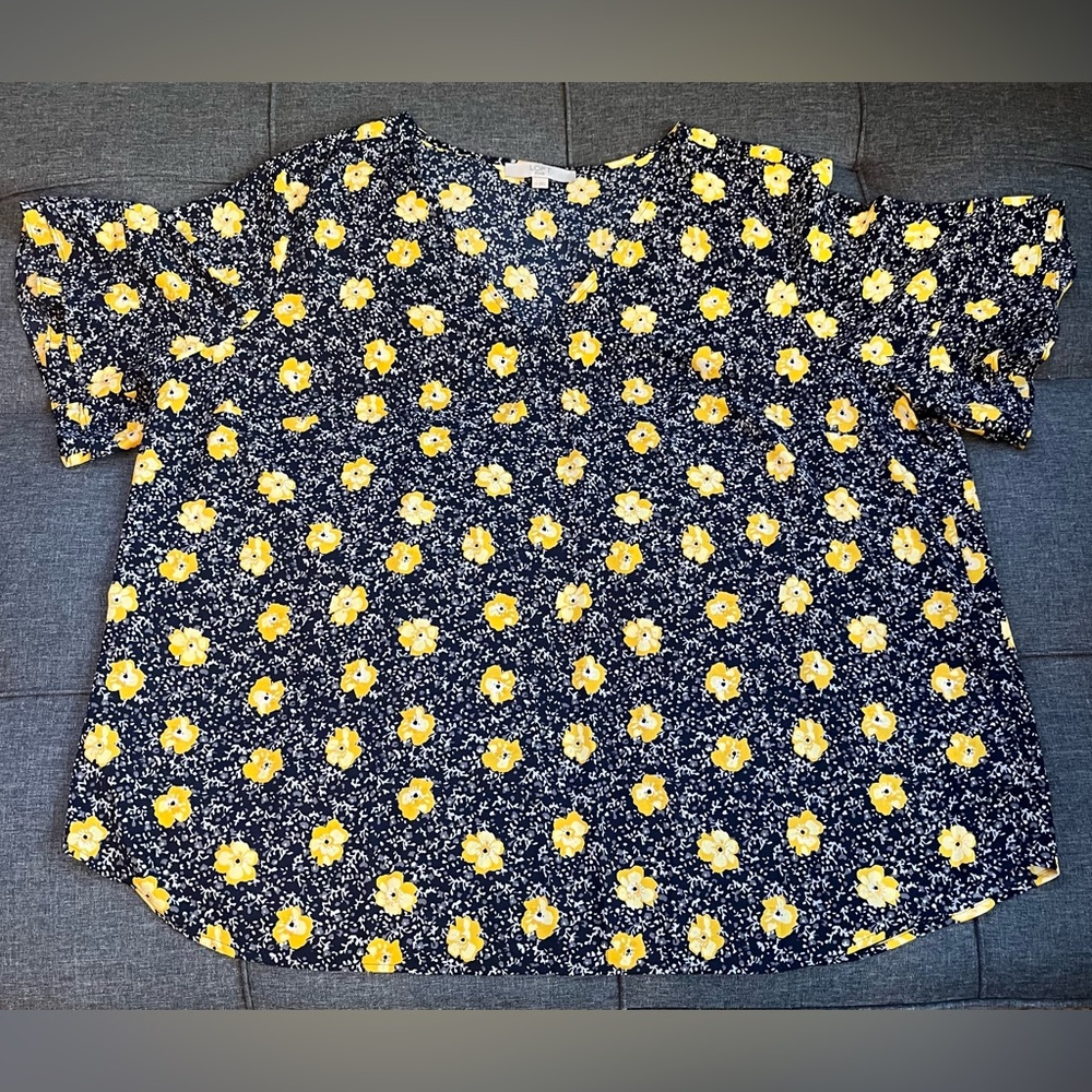 LOFT Plus Floral Blouse Women’s 24